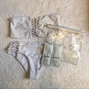 **NEW!!!!**** MIKOH White Bandeau Bikini Kit 🤍